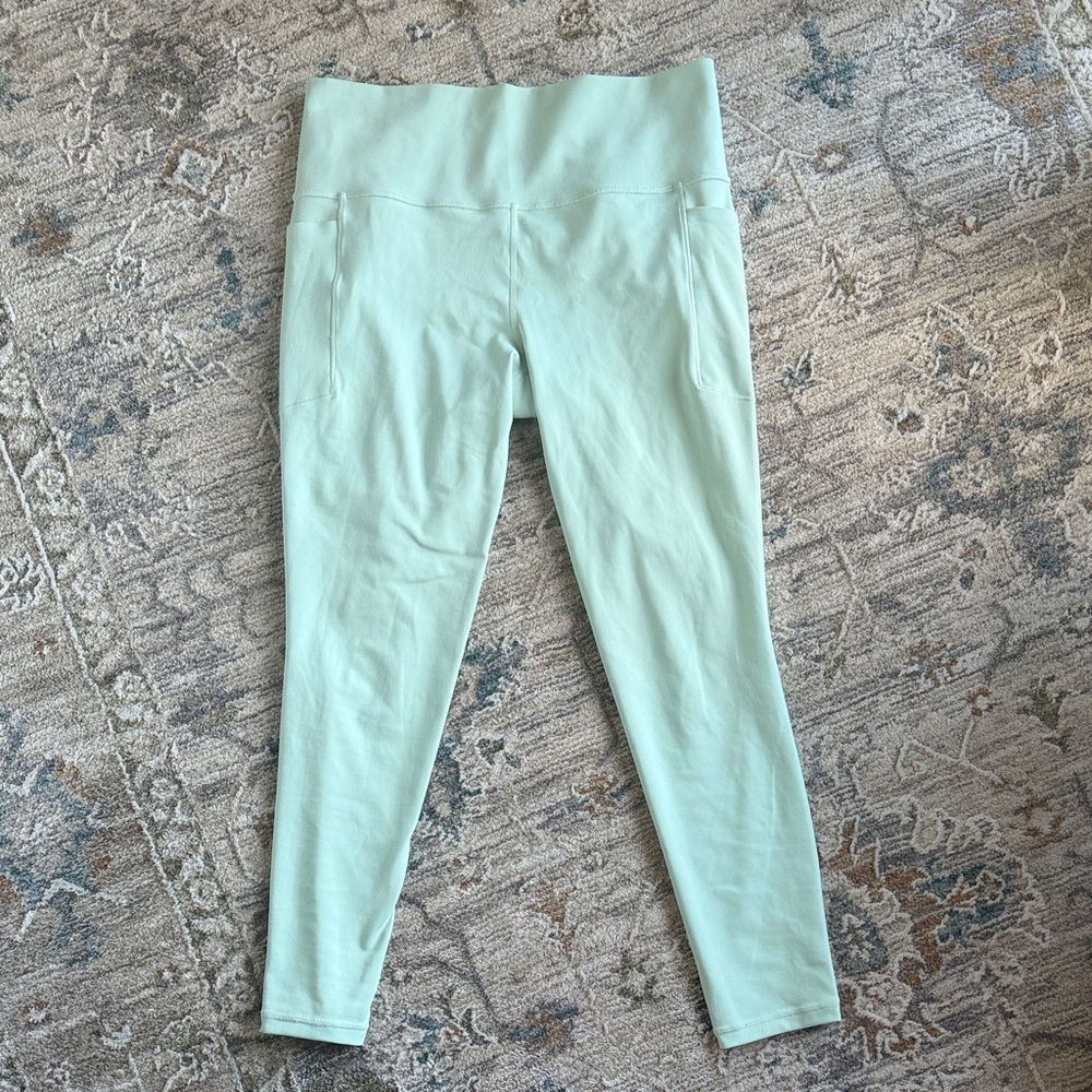 Athleta Light Green Leggings